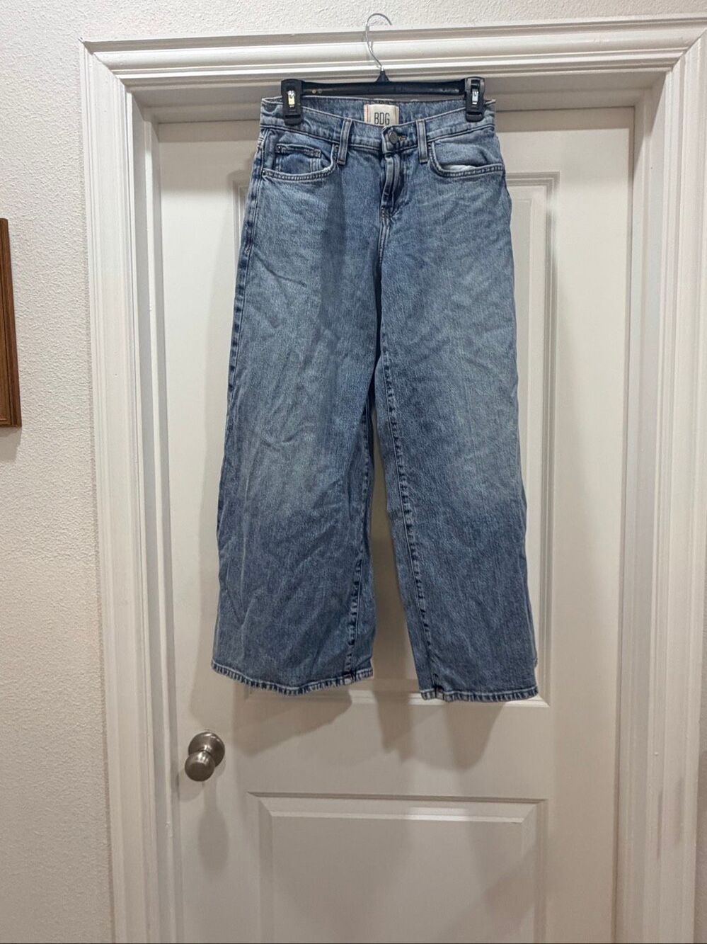 BDG Joey Mid Rise Wide-Leg Flare Blue Denim Jeans Size 26